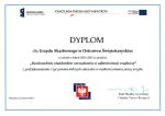 dyplom szefa Służby Cywilnej za udział w projekcie