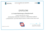Dyplom za udział w projekcie doskonalenia standardów zarządzania w administracji rządowej